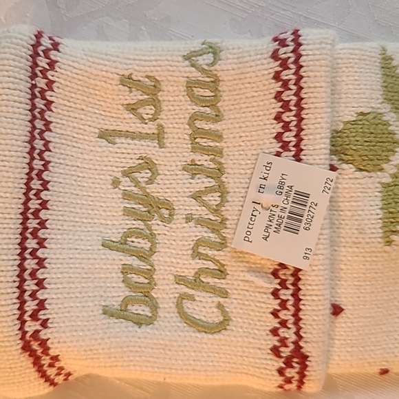Pottery Barn Kids Baby's 1st Christmas Stocking - Picture 2 of 3